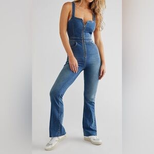 Free People Curvy 2nd ave one piece jumpsuit/overalls